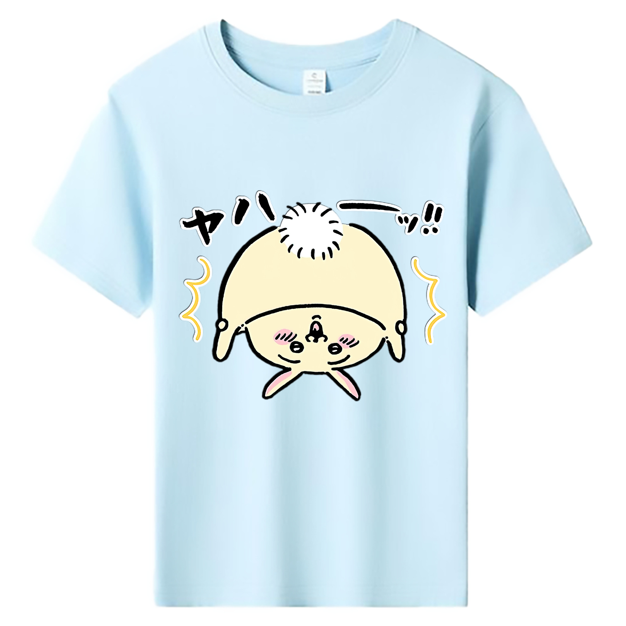 （画像用） ちいかわ うさぎ Chii-kawa usagi 綿100％キッズTシャツ（フロントプリント）